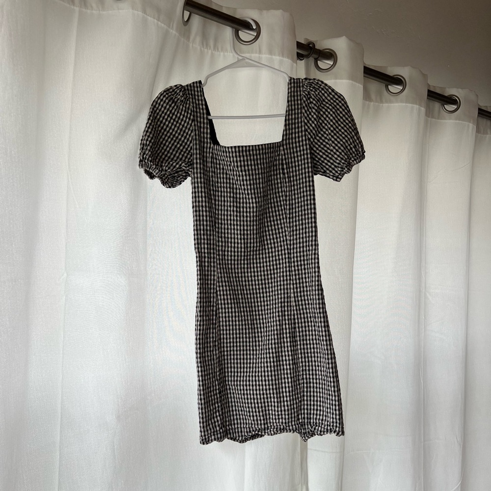 Plaid mini dress